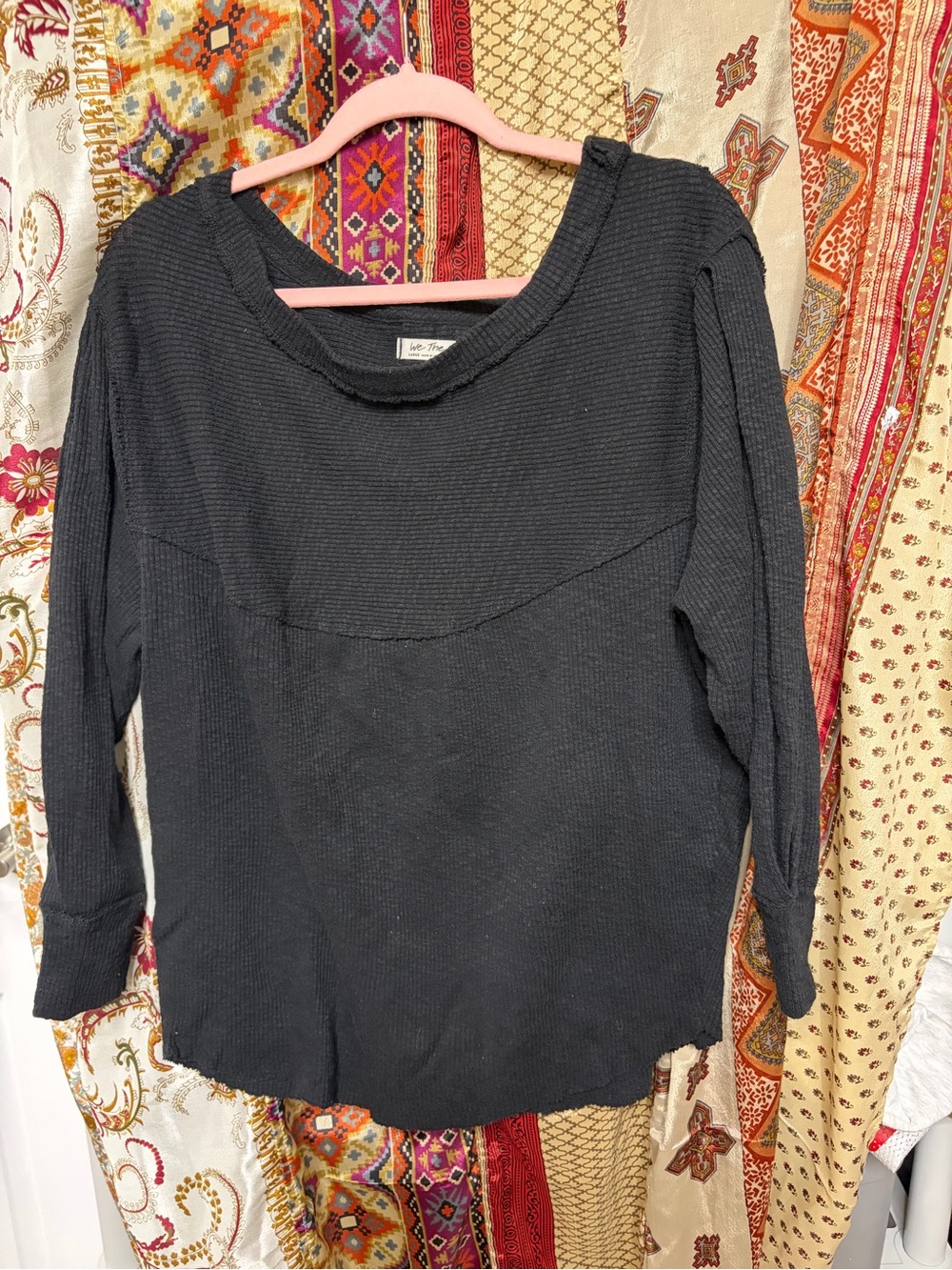 Free People We The Free OG thermal top black large